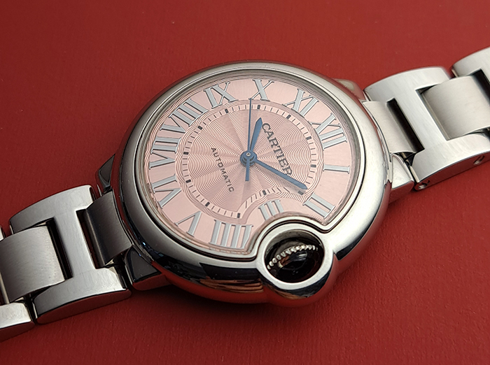 Ladies' Pink Cartier Ballon Bleu Ref. W6920100 